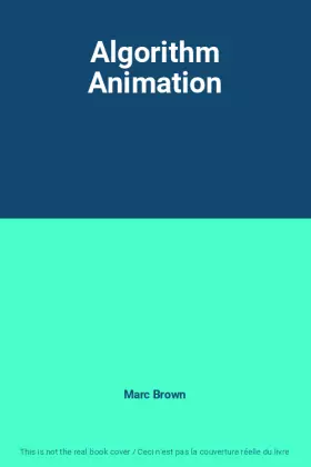 Couverture du produit · Algorithm Animation