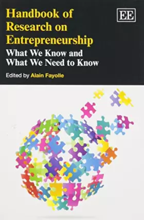 Couverture du produit · Handbook of Research on Entrepreneurship: What We Know and What We Need to Know