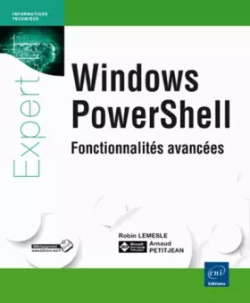 Couverture du produit · Windows PowerShell Fonctions avancées