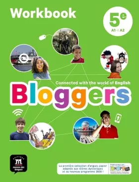 Couverture du produit · Bloggers 5e (A1-A2) - Workbook d'anglais