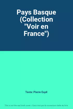Couverture du produit · Pays Basque (Collection "Voir en France")