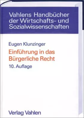 Couverture du produit · Einführung in das Bürgerliche Recht