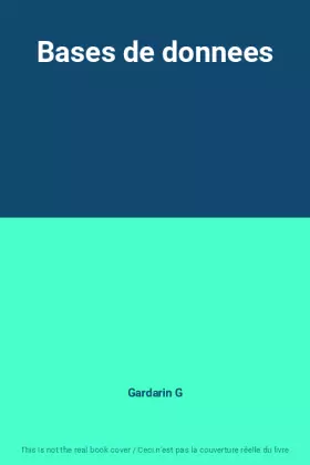 Couverture du produit · Bases de donnees