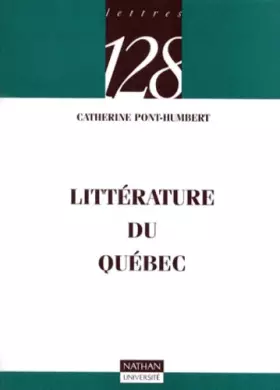 Couverture du produit · Lttérature du Québec