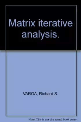 Couverture du produit · Matrix Iterative Analysis