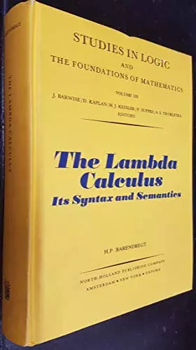 Couverture du produit · Lambda Calculus: Its Syntax and Semantics