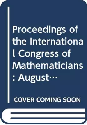 Couverture du produit · Proceedings of the International Congress of Mathematicians: August 21-29, 1990, Kyoto, Japan