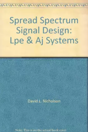Couverture du produit · Spread Spectrum Signal Design LPE & AJ Systems