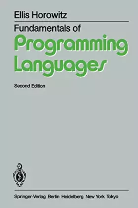 Couverture du produit · Fundamentals of Programming Languages
