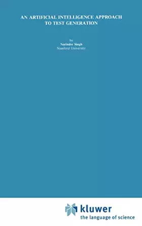 Couverture du produit · An Artificial Intelligence Approach to Test Generation