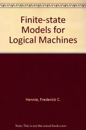 Couverture du produit · Finite-state Models for Logical Machines
