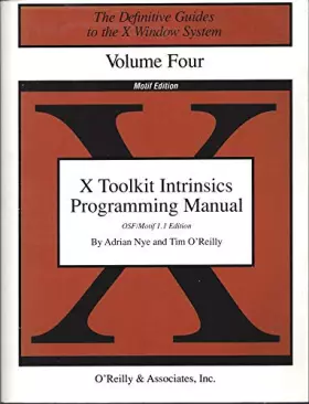 Couverture du produit · X Toolkit Intrinsics Programming Manual