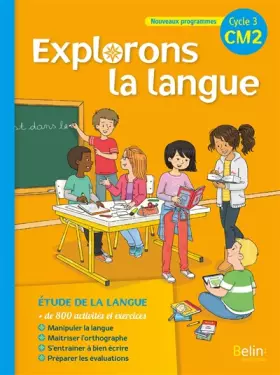 Couverture du produit · Explorons la langue CM2