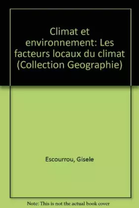 Couverture du produit · Climat et environnement / les facteurs locaux du climat