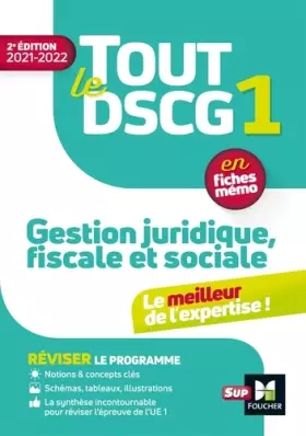 Couverture du produit · Tout le DSCG 1 - Gestion juridique fiscale et sociale - 2e édition - Révision et entraînement