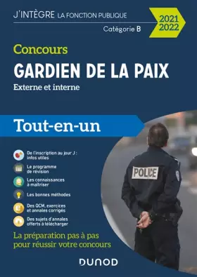 Couverture du produit · Concours Gardien de la paix - Tout-en-un - 2021-2022: Tout-en-un (2021-2022)
