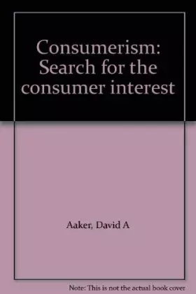 Couverture du produit · Consumerism: Search for the consumer interest
