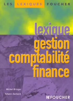 Couverture du produit · Lexique gestion comptabilité finance
