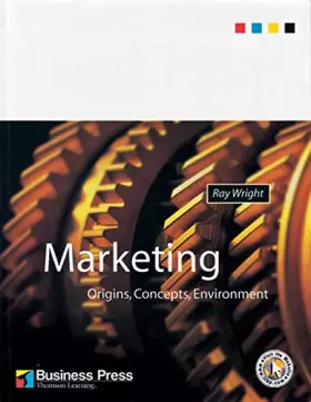 Couverture du produit · Marketing: Origins, Concepts, Environment