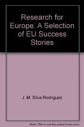 Couverture du produit · Research for Europe. A Selection of EU Success Stories