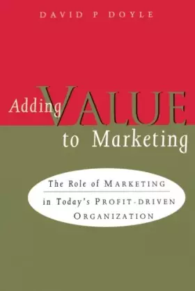 Couverture du produit · Adding Value to Marketing