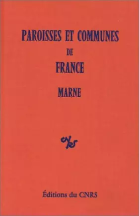 Couverture du produit · Paroisses et communes de France : Dictionnaire d'histoire administrative et démographique : Marne