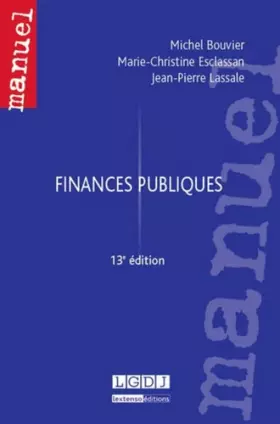 Couverture du produit · Finances publiques, 13ème Ed.