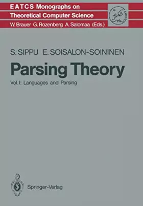Couverture du produit · Parsing Theory I: Languages and Parsing