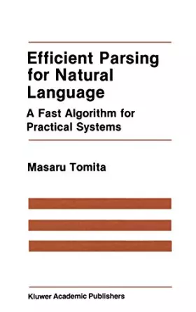 Couverture du produit · Efficient Parsing for Natural Language: A Fast Algorithm for Practical Systems