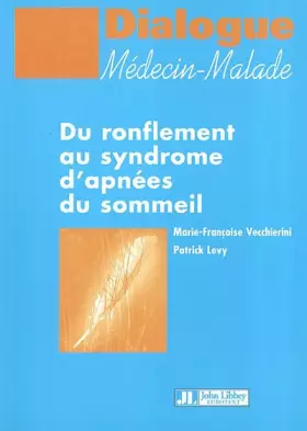 Couverture du produit · Du ronflement au syndrome d'apnées du sommeil