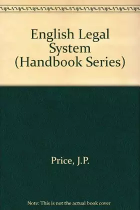Couverture du produit · English Legal System