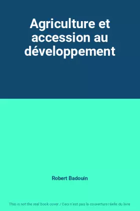 Couverture du produit · Agriculture et accession au développement