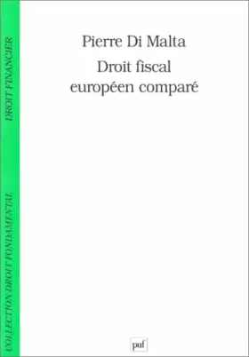 Couverture du produit · Droit fiscal européen comparé