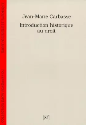 Couverture du produit · Introduction historique au droit, 2e édition