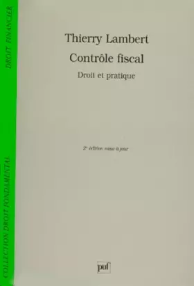 Couverture du produit · CONTROLE FISCAL. Droit et pratique, 2ème édition