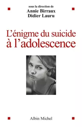 Couverture du produit · L'ENIGME DU SUICIDE A L'ADOLESCENCE