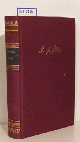 Couverture du produit · Friedrich Hebbel - Ausgewählte Werke in einem Band (Bibliothek der Weltliteratur / Deutsche Klassiker)
