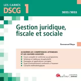 Couverture du produit · DSCG 1 - Gestion juridique, fiscale et sociale: Acquérir les compétences attendues et les savoirs associés