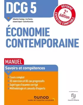 Couverture du produit · DCG 5 Economie contemporaine - Manuel - 2e éd.: Réforme Expertise comptable