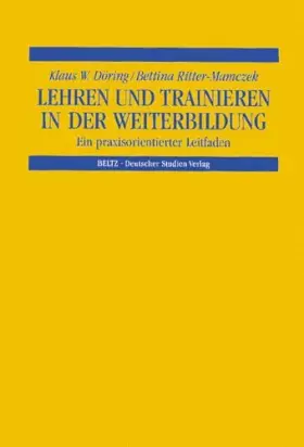 Couverture du produit · Lehren und Trainieren in der Weiterbildung.
