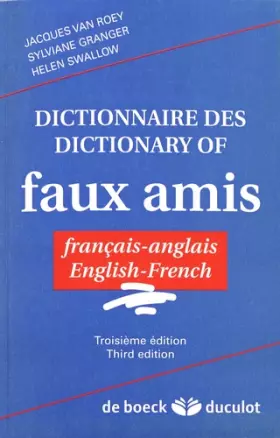 Couverture du produit · Dictionnaire des / Dictionary of faux amis. Français-Anglais - English-French