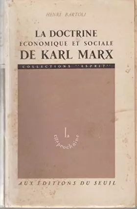 Couverture du produit · La Doctrine économique et sociale de Karl Marx.