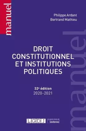 Couverture du produit · Droit constitutionnel et institutions politiques (2020)