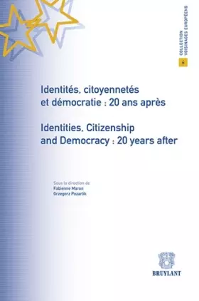 Couverture du produit · Identité, citoyenneté et démocratie : 20 ans après