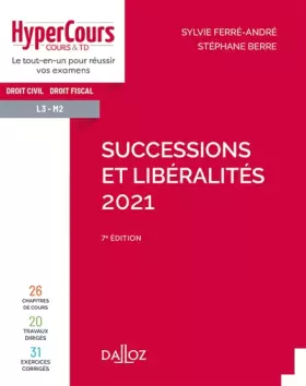Couverture du produit · Successions et libéralités 2021