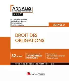 Couverture du produit · DROIT DES OBLIGATIONS - L2 - 3EME EDITION