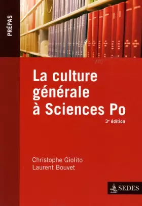 Couverture du produit · La culture générale à Sciences Po - 3e éd.