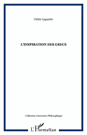 Couverture du produit · L'inspiration des Grecs