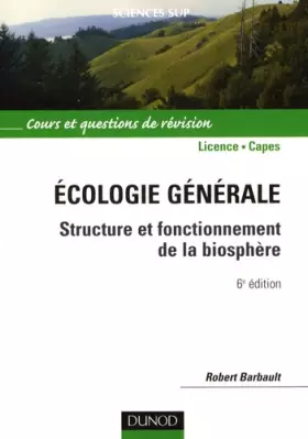 Couverture du produit · Écologie générale - 6ème édition - Structure et fonctionnement de la biosphère