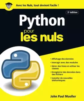 Couverture du produit · Python pour les Nuls, grand format, 2e édition
